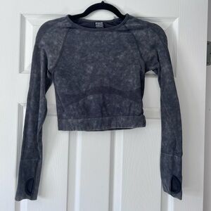 PINK Victoria's Secret Gray Long Sleeve Top